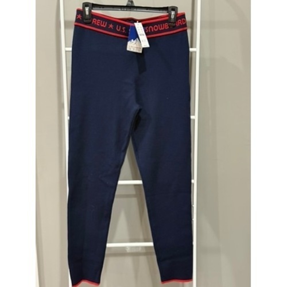 NWT J.Crew Official US Ski & Snowboard Merino Wool Leggings LIMITED EDITION Med.